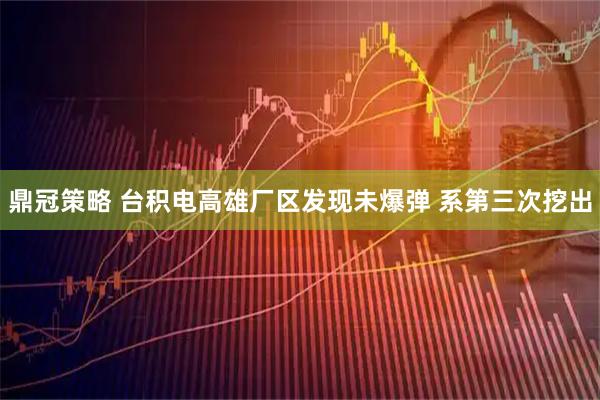 鼎冠策略 台积电高雄厂区发现未爆弹 系第三次挖出